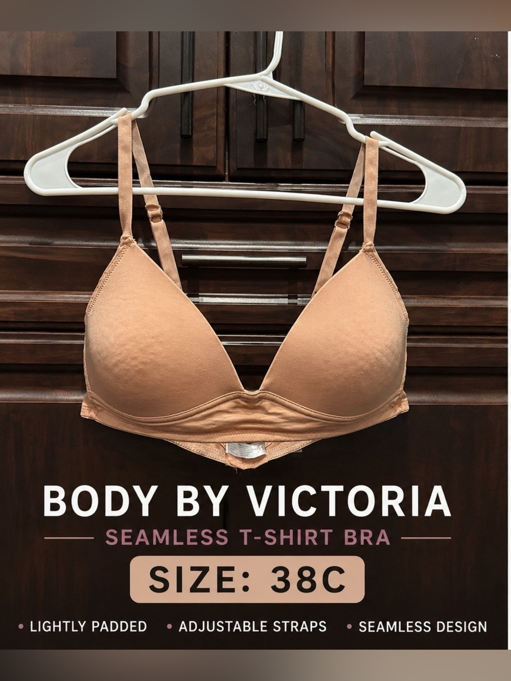 Nude Wireless T-Shirt Bra - Women Intimates & Sleepwear 38C